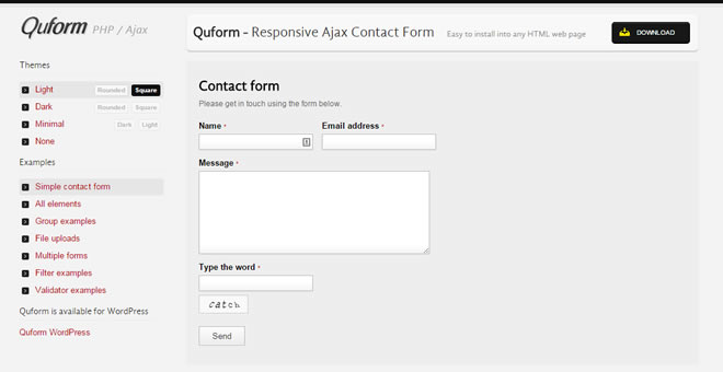 Quform Responsive AJAX Contact Form
