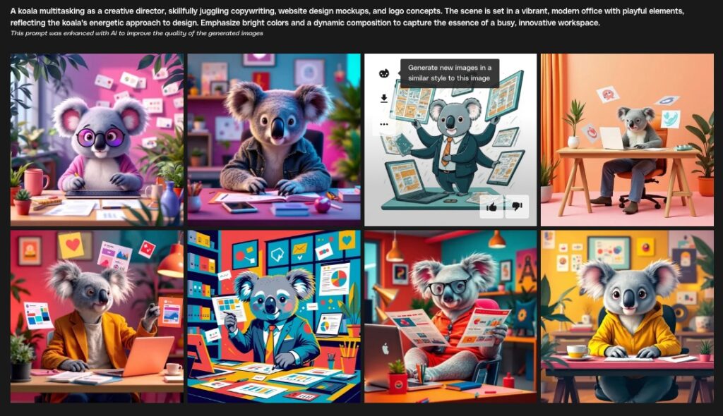koala mascots created by imagegen